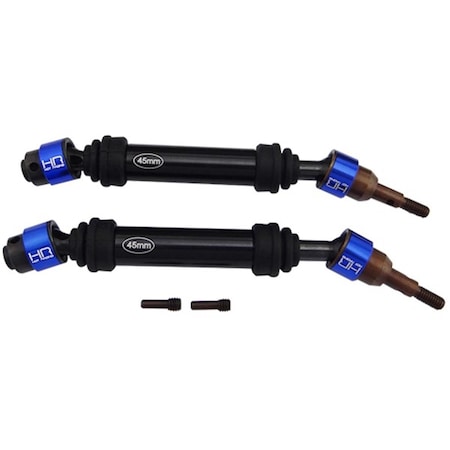 Hot Racing 4 x 4 in. Front Light Weight Metal CV Axles for Traxxas Slash HRASLF288RCF
